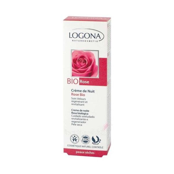 Crème de Nuit Rose Bio - 40ml - Logona