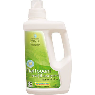 Nettoyant Multi Usages Sols Sanitaires - 1L- Harmonie Verte