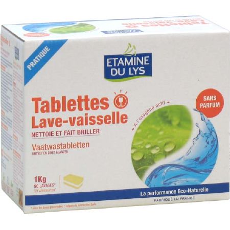 Tablettes Lave-Vaisselle - x50- Etamine du Lys